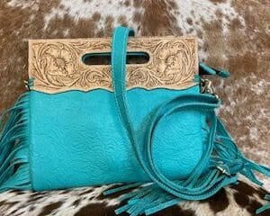 Alternative view of Embossed crossbody 12x10"