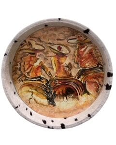 Round serving tray 12"x12", mexican