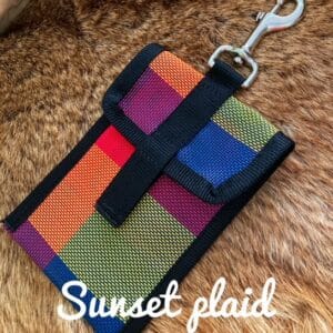 Mesh Phone Case Sunset Plaid